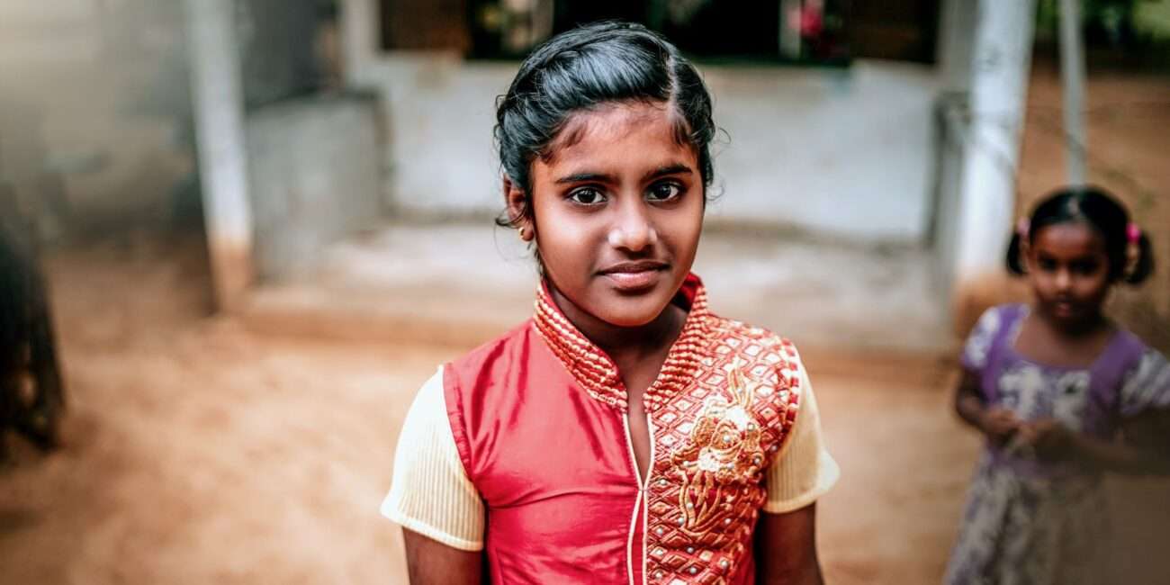 Girl not working in child labour