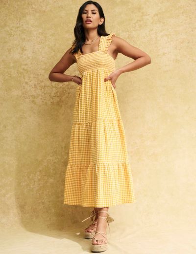 Nobody's child maya gingham dress